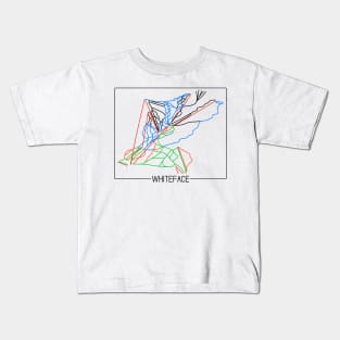 Whiteface Trail Rating Map Kids T-Shirt